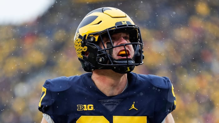 Michigan's Aidan Hutchinson during the Ohio State game